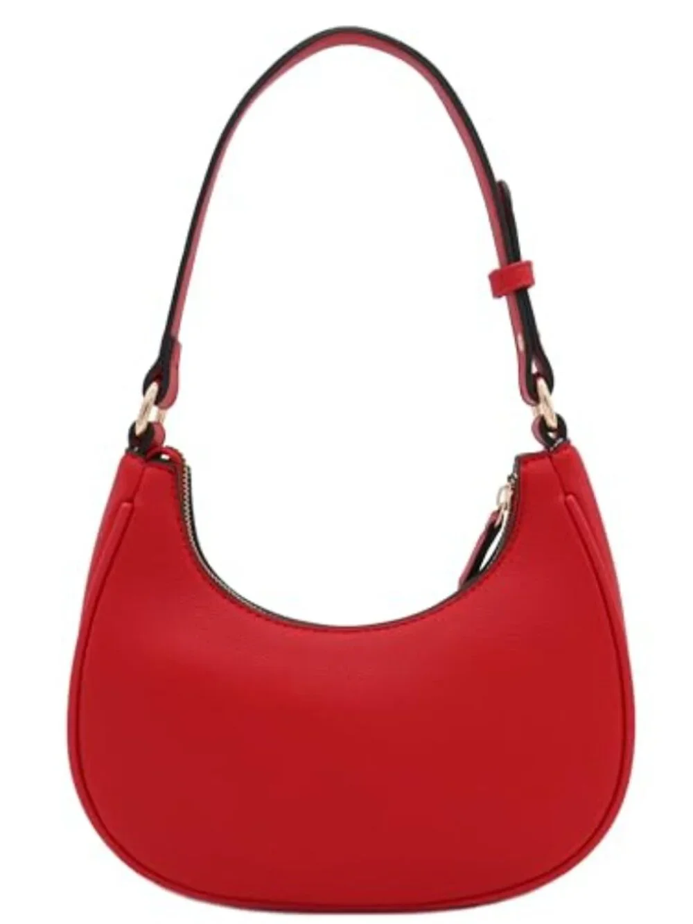 Small Crescent Shoulder Bag Underarm Purse - PU Leather